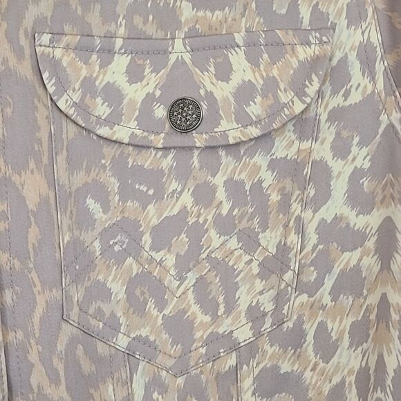 Paolo Santini Cropped Jacket Animal Print Size 12 - Picture 4 of 11